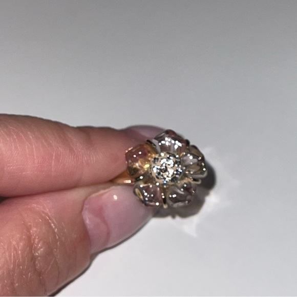 Swarovski Floral Motif Ring in Pink Crystal - Picture 5 of 16